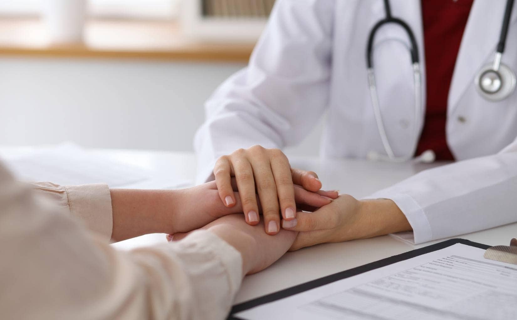 A clinician supporting a patient through carfentanil addiction treatment in Massachusetts.
