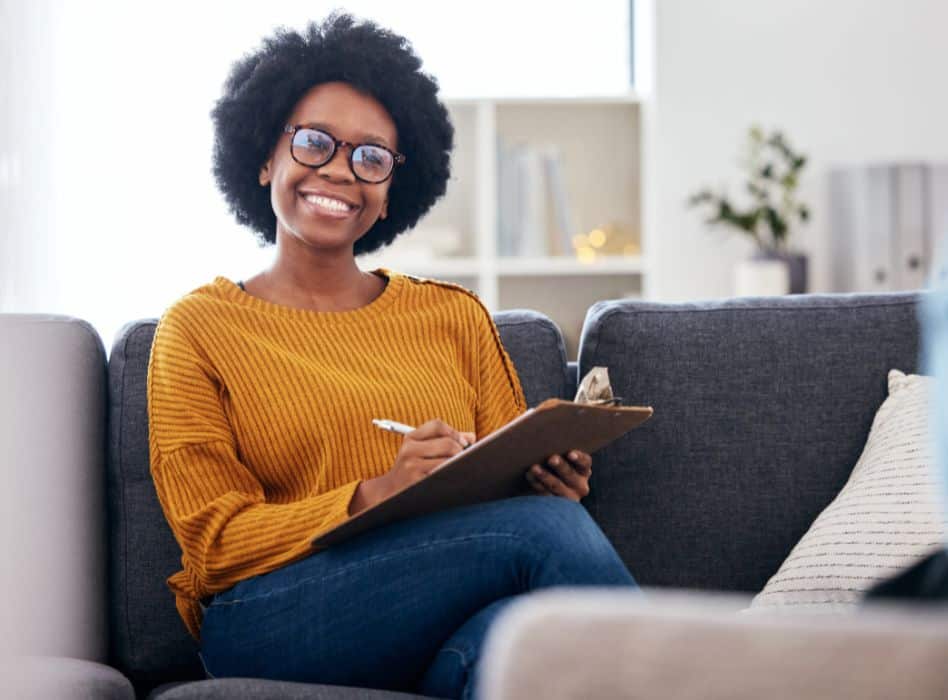 A therapist enjoys time with a client during depression treatment in Hanover, MA.