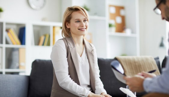 A woman enjoys personalized treatment through PHP in Hanover.