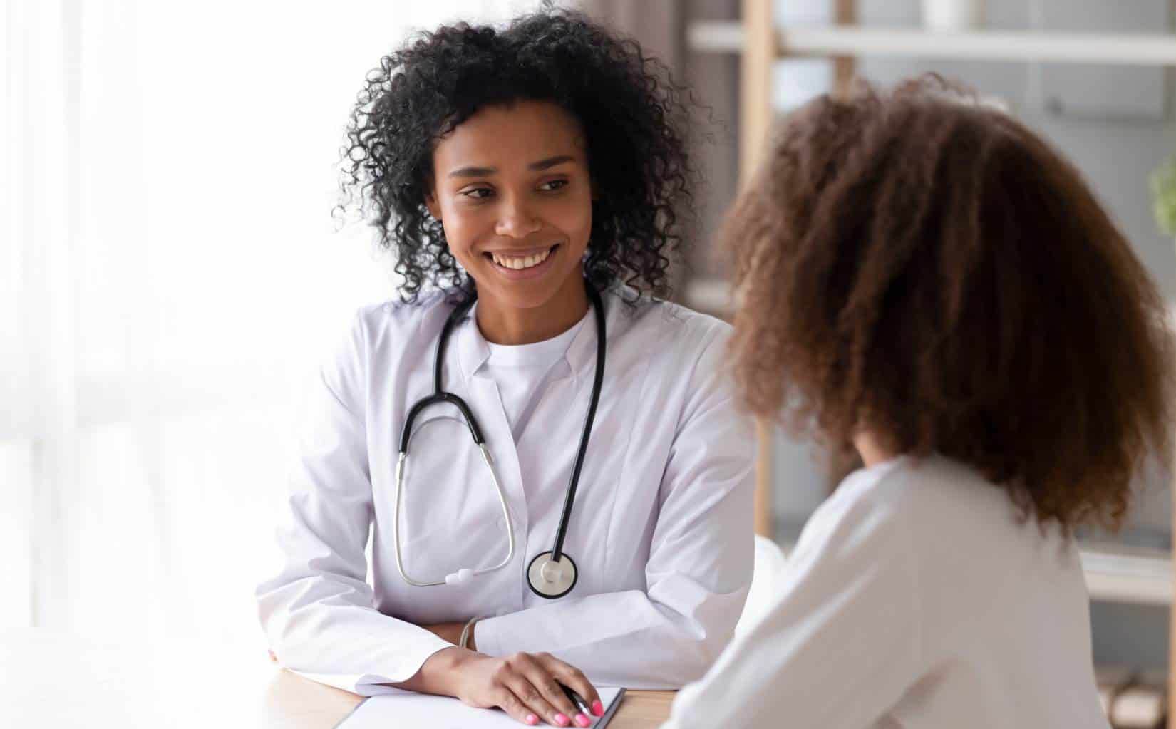 Doctor conducting clinical assessment for opioid addiction treatment in Hanover.