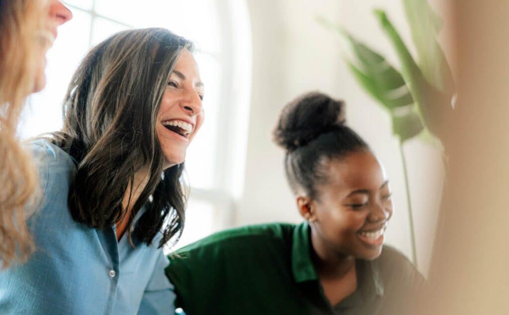 Women building supportive friendships in sober living in Hanover.