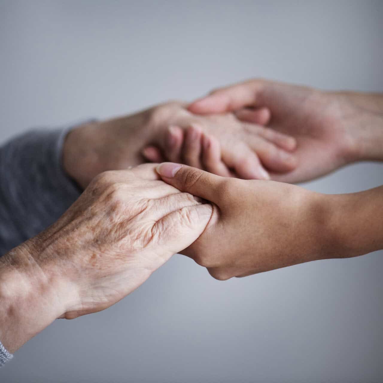 Closeup of a support hands