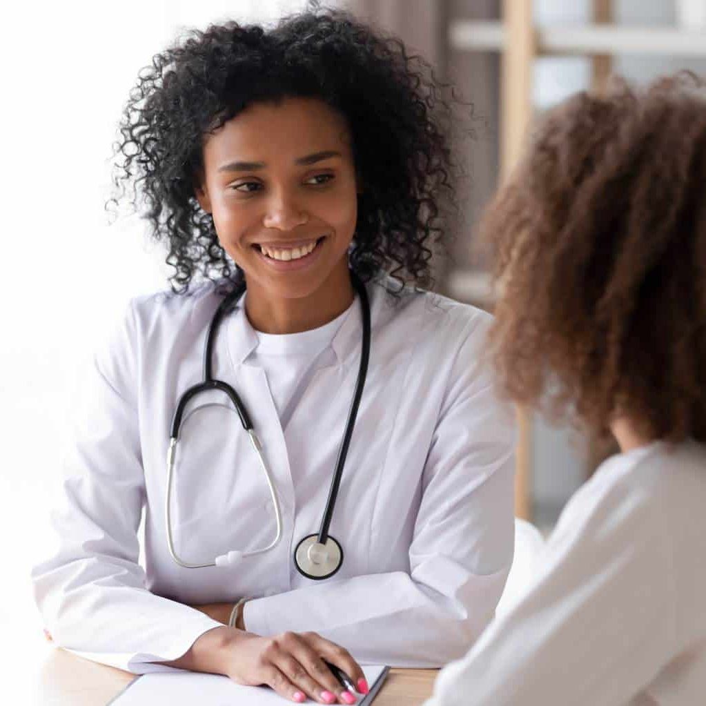 Doctor conducting clinical assessment for opioid addiction treatment in Hanover.